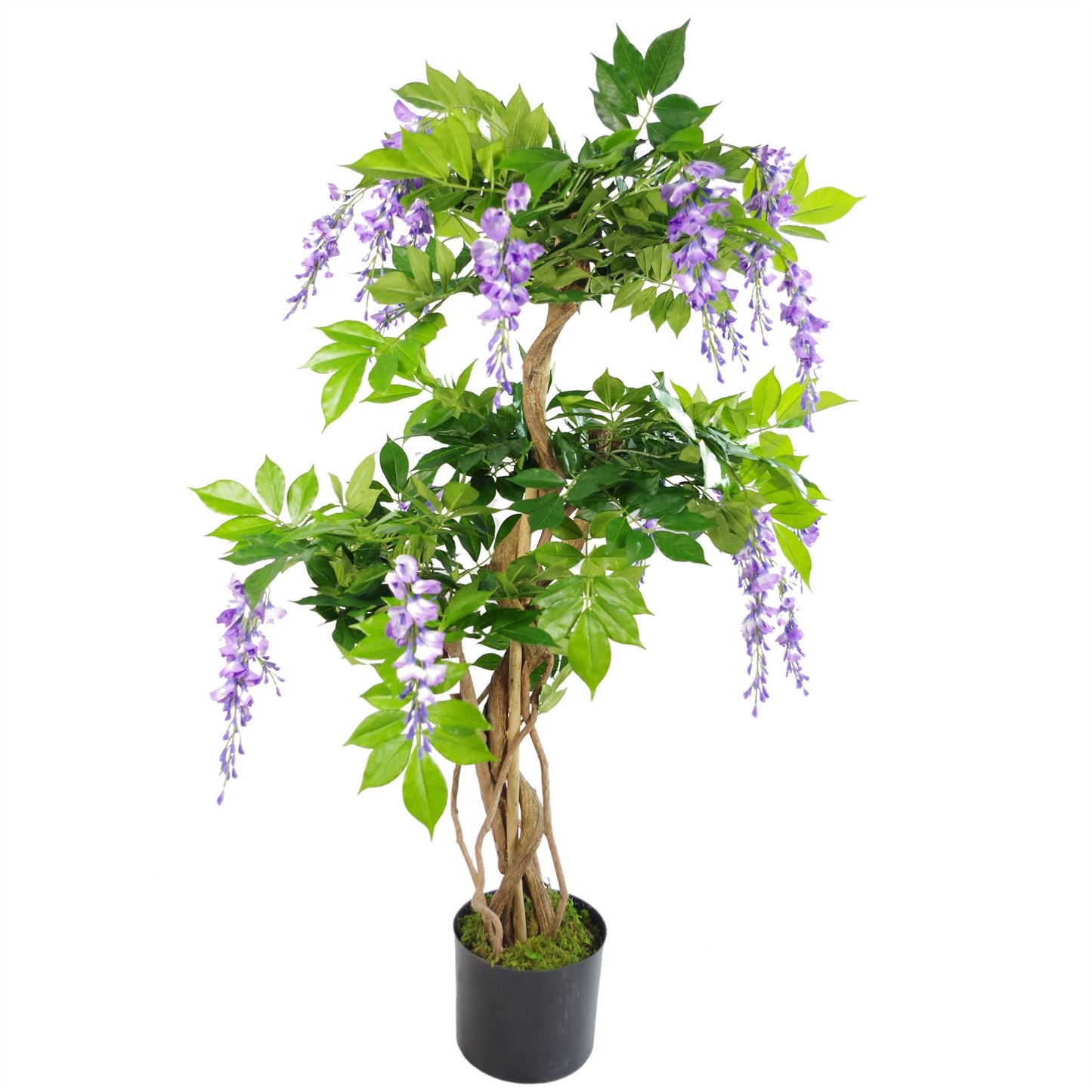 110cm Medium Artificial Purple Wisteria Tree – Premium Faux Indoor Tree
