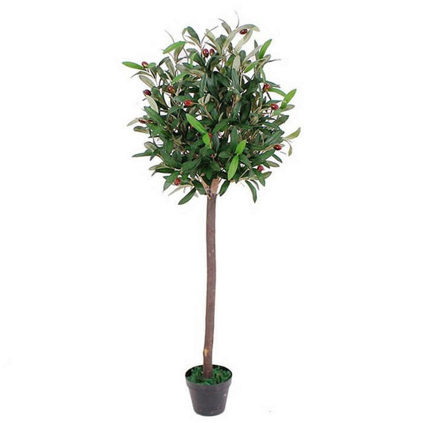 120cm Medium Artificial Olive Tree – Realistic Bay Topiary Style