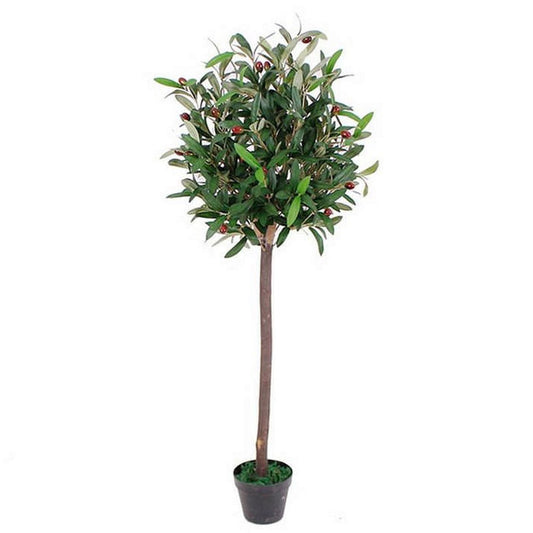 120cm Medium Artificial Olive Tree – Realistic Bay Topiary Style