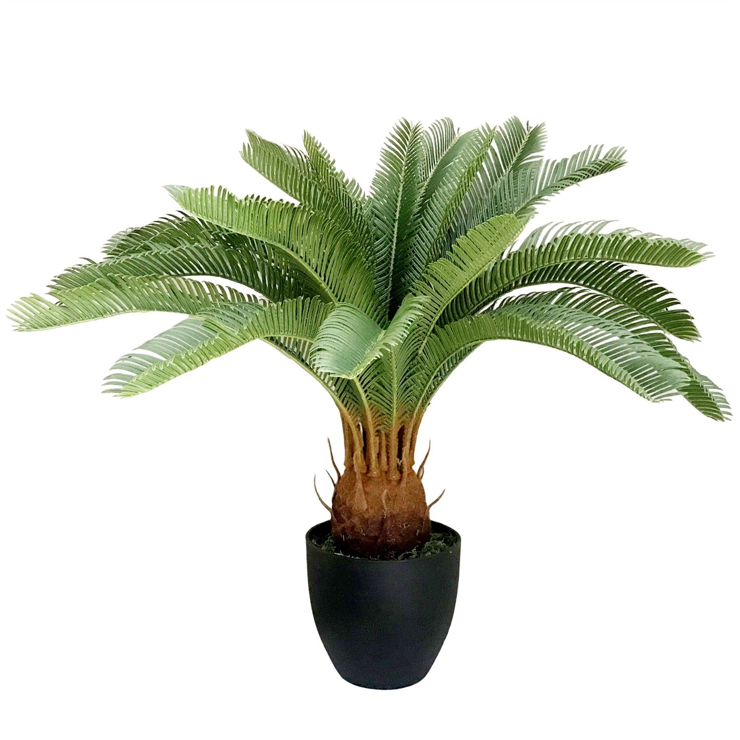 70cm Medium Artificial Cycas Palm Plant – Tropical Green Foliage
