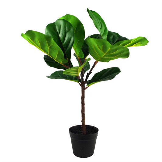 60cm Medium Artificial Fiddle Leaf Fig Plant – Indoor Ficus Plant