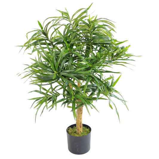 100cm Medium Artificial Dracaena Tree - Premium Tropical Plant