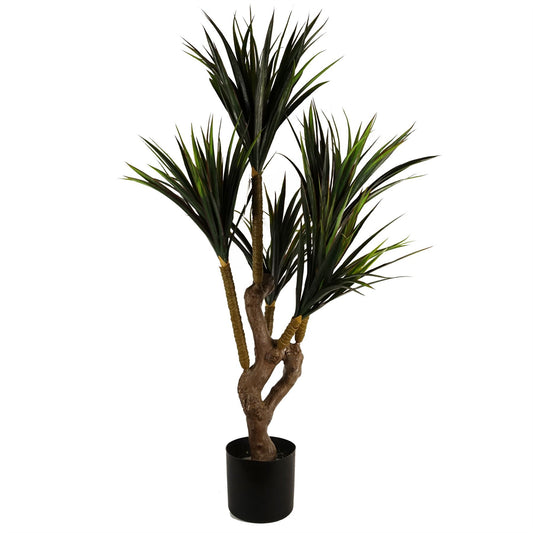 105cm Medium Artificial Yucca Tree – UV Resistant Outdoor Plant with 179 Leaves