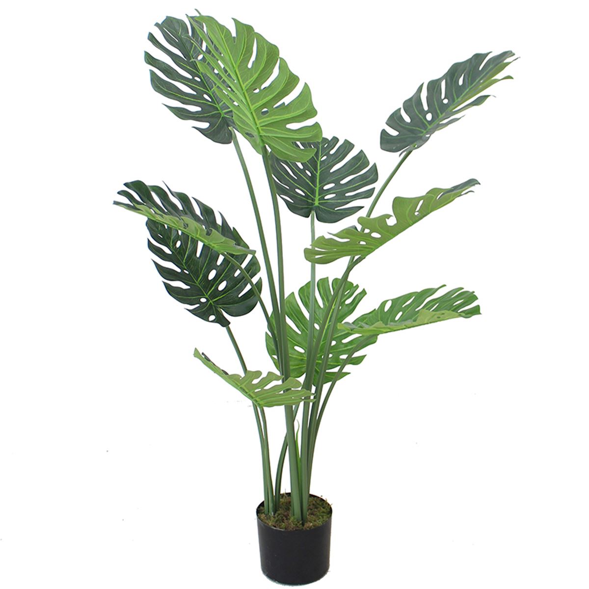 120cm Large Luxury Monstera Artificial Plant – Lifelike Indoor Tropical Plant