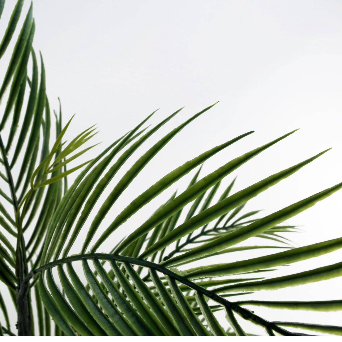 90cm Small Artificial Palm Tree – Decorative Grey Planter & Realistic Foliage