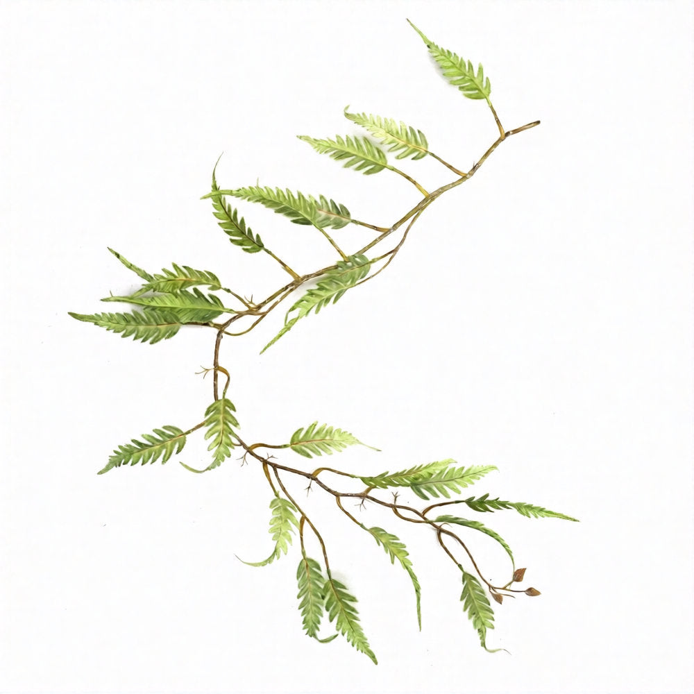 6 x 125cm Large Hanging Artificial Fern Foliage Plants – Trailing Faux Fern Set