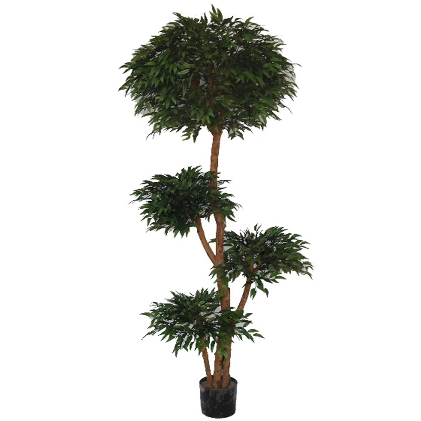 180cm Large Fire Retardant Artificial Ruscus Tree – Realistic Faux Plant