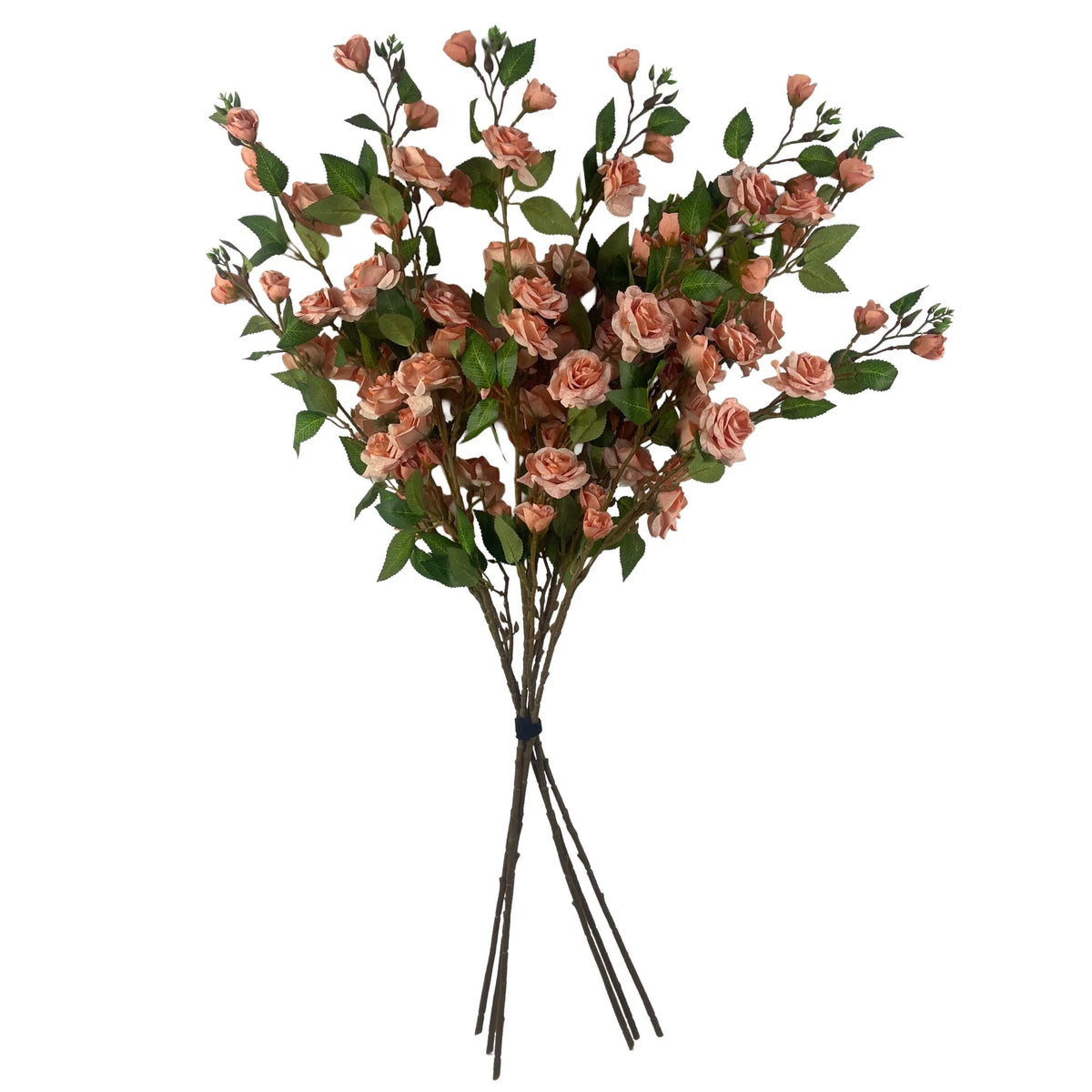 6 x 90cm Large Artificial Pink Rose Stems – Realistic Faux Roses for Bouquets and Displays