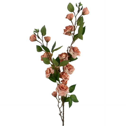 90cm Large Artificial Pink Rose Stem – Realistic Faux Rose Flower for Bouquets and Displays