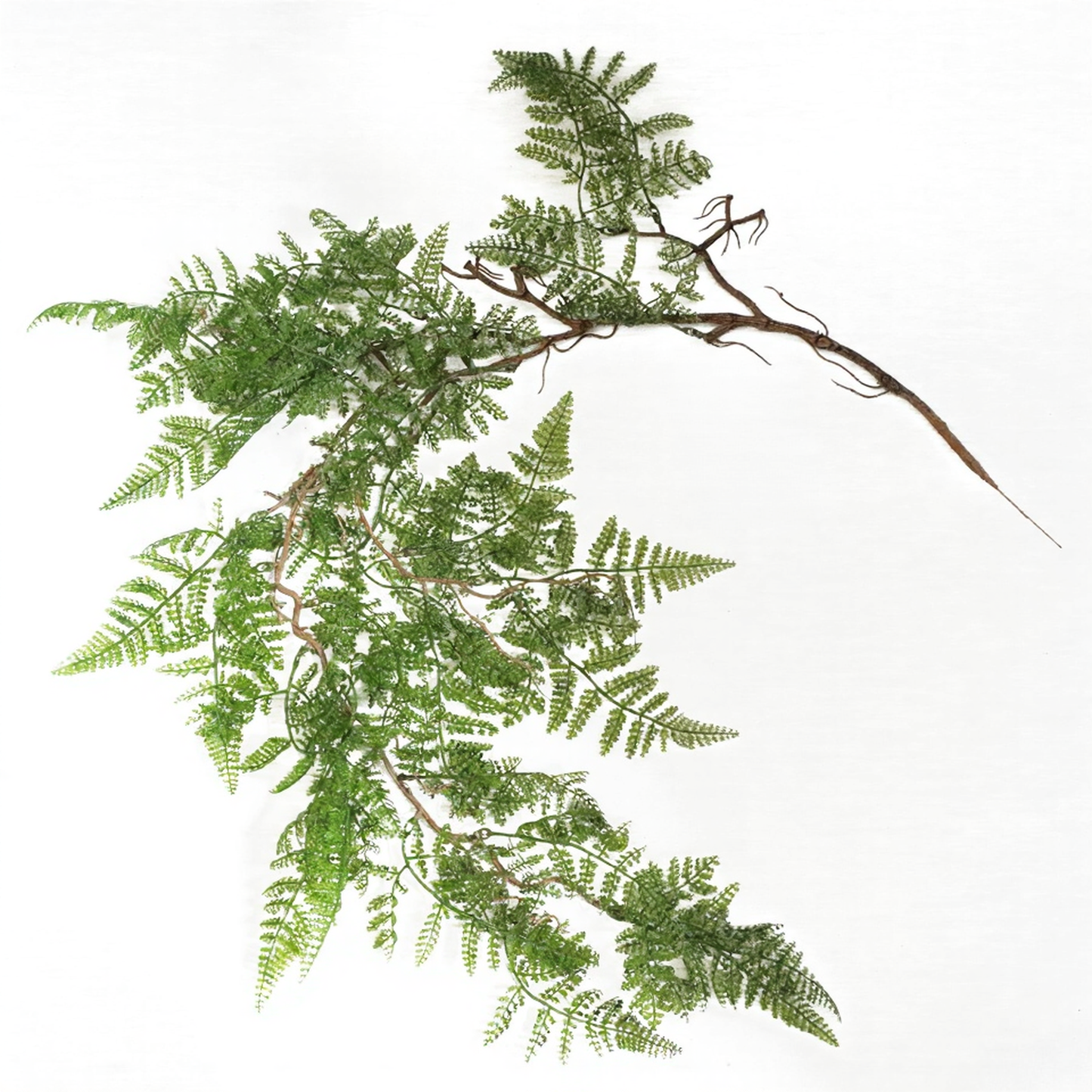 100cm Large Artificial Hanging & Trailing Maidenhair Fern – Realistic Dark Green Faux Plant