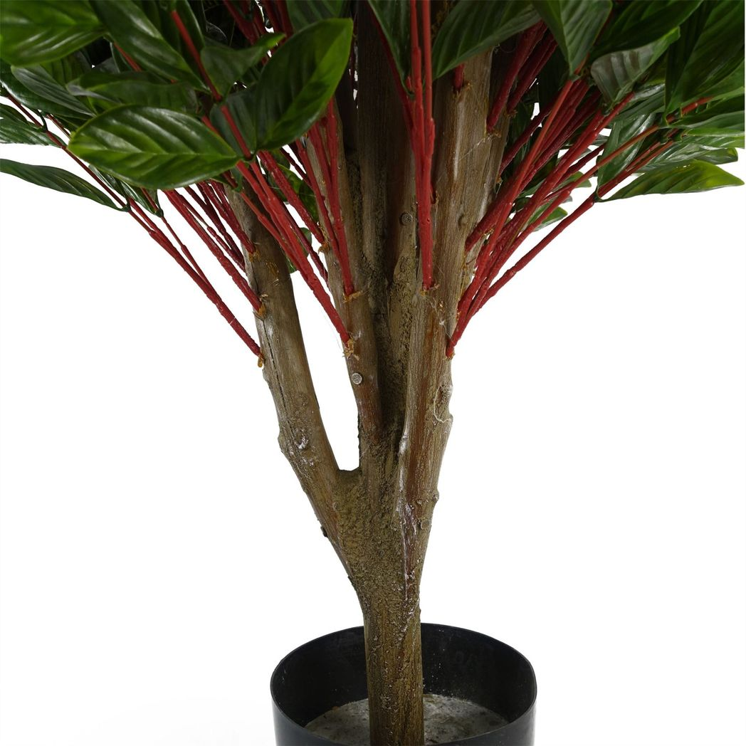 Pair of 90cm Small UV Resistant Artificial Bay Topiary Trees – Single Ball Design with Natural Trunks & 1,608 Leaves