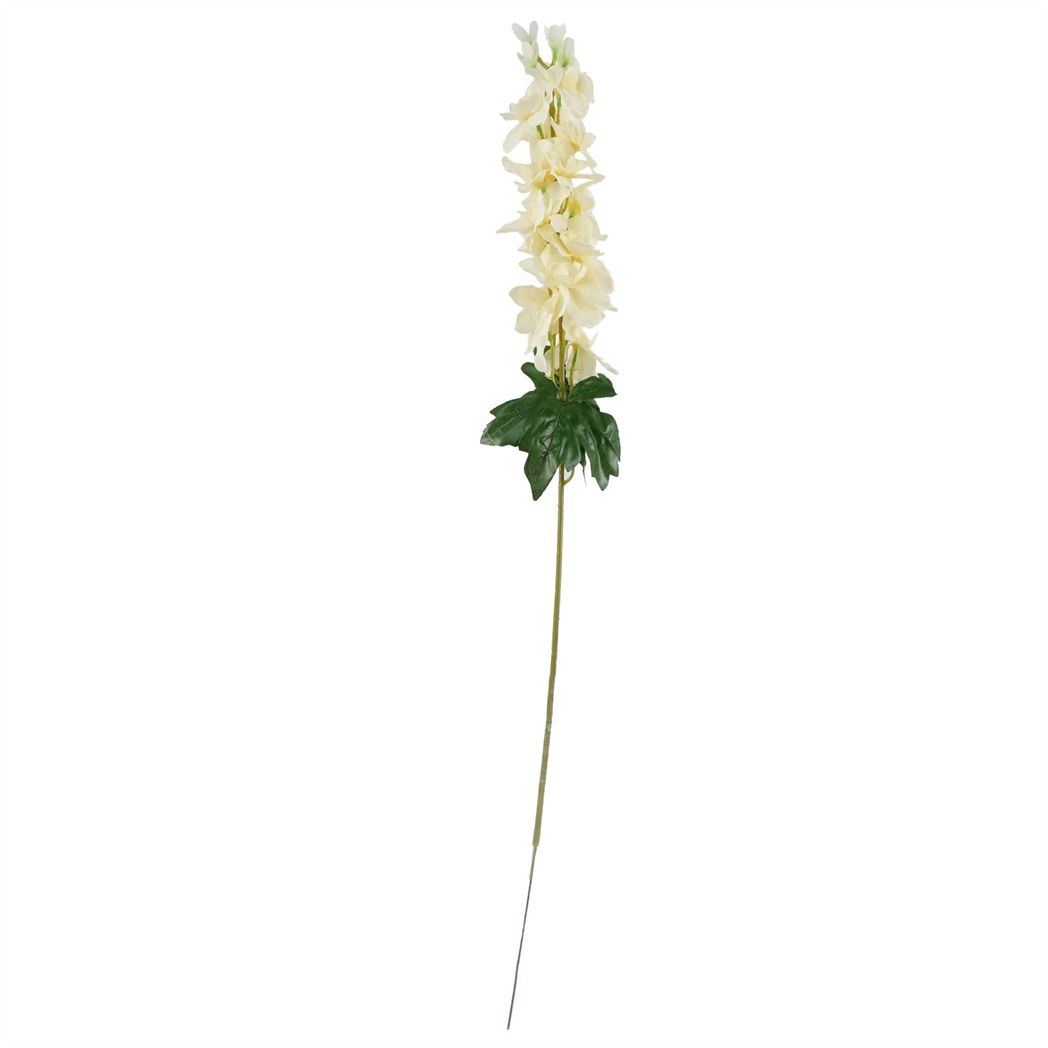 6 x 75cm Medium Cream Artificial Delphinium Stems – Silk Flower Set