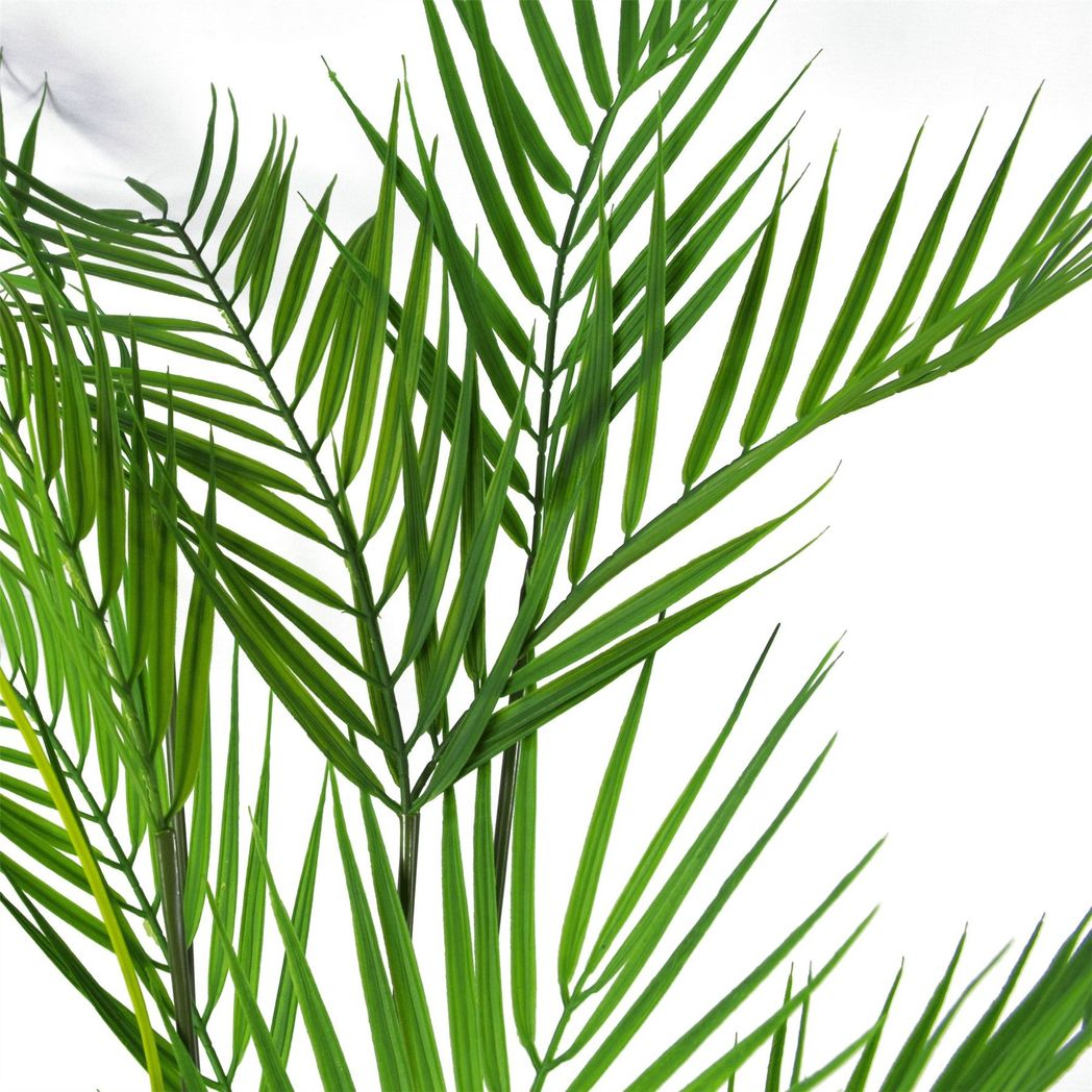 118cm Large Artificial Palm Stem – Realistic 11 Leaf Tropical Foliage