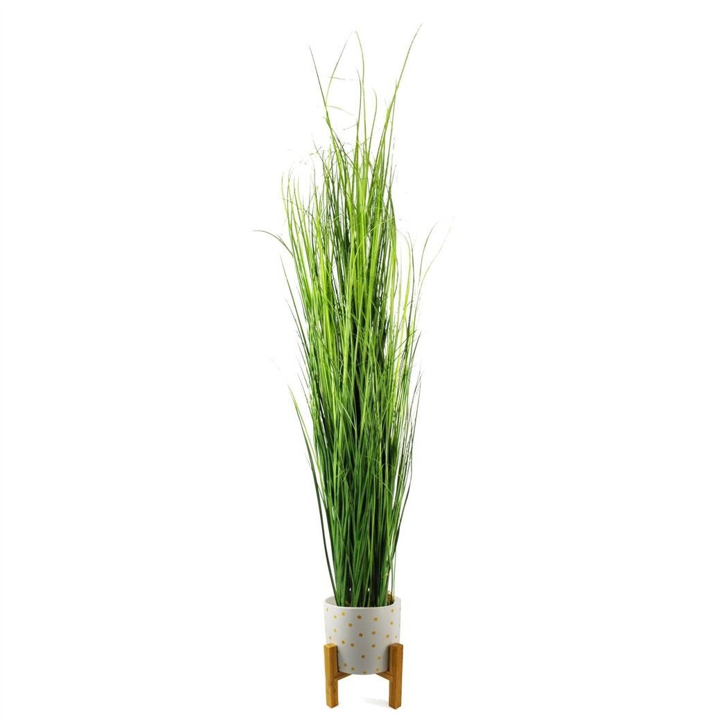 130cm Large Artificial Onion Grass Plant – Tall Faux Grass Plant