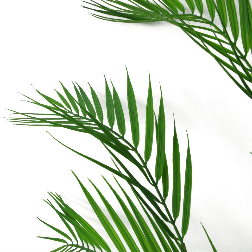 118cm Large Artificial Palm Stem – Realistic 11 Leaf Tropical Foliage
