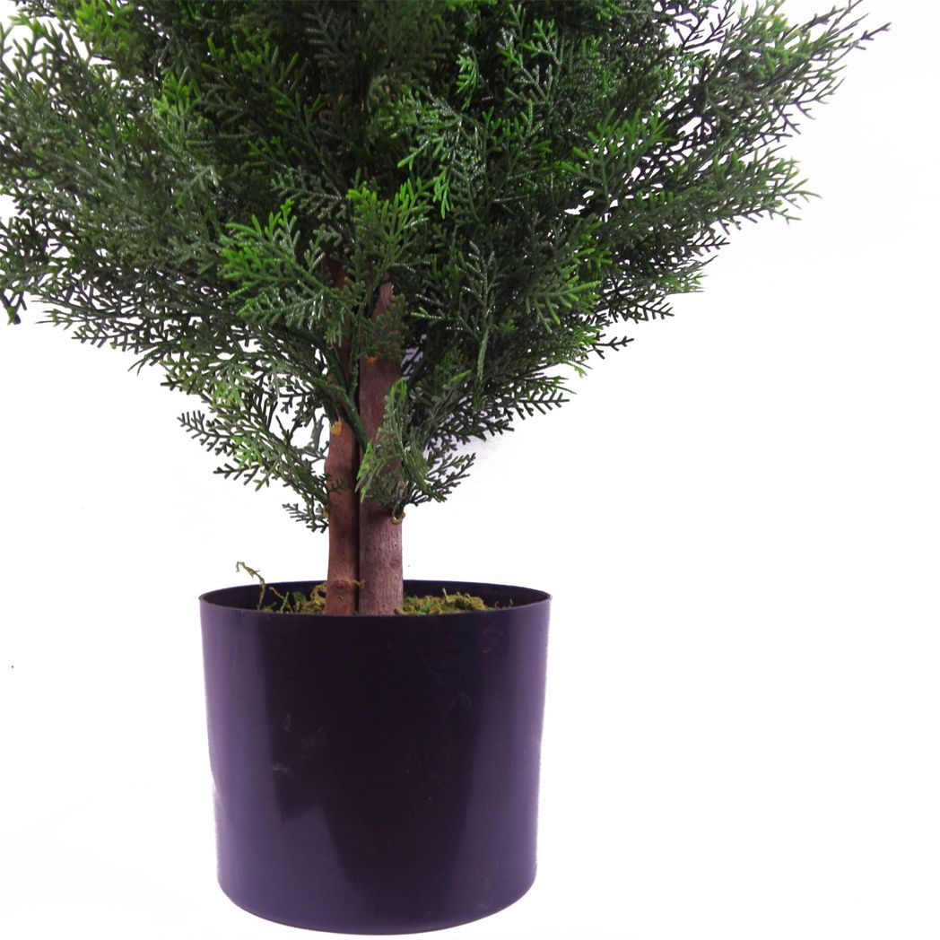 120cm Medium Artificial Cypress Topiary Tree – Realistic Decorative Plant