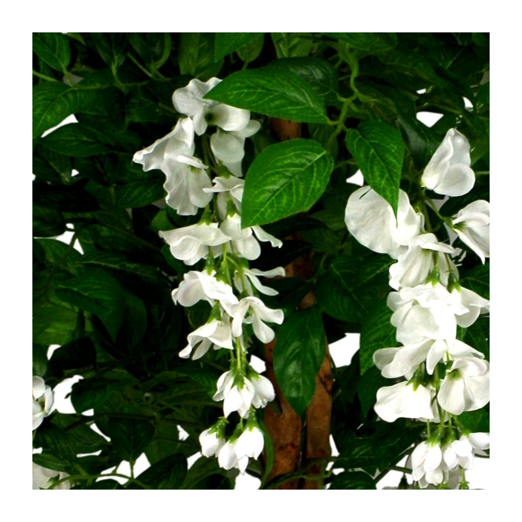 130cm Large Artificial White Wisteria Tree – Premium Faux Indoor Tree