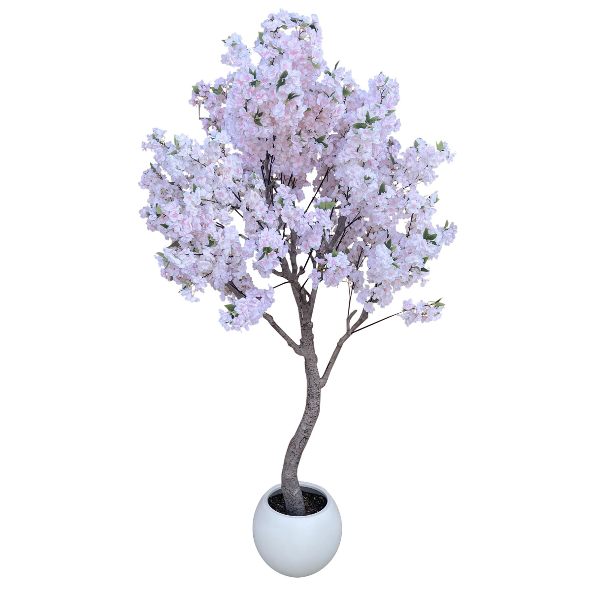 260cm Extra Large Artificial Cherry Blossom Tree with Decorative Stone-Style Planter