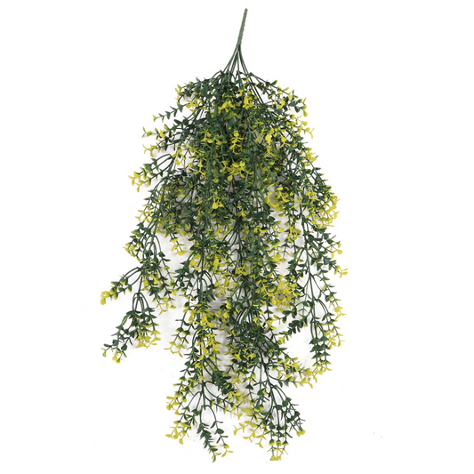 76cm Medium Artificial Hanging Variegated Plant – UV & Fire Resistant Foliage