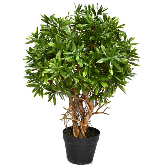 45cm Small Fire Retardant Artificial Topiary Ball Tree – Mini Ficus