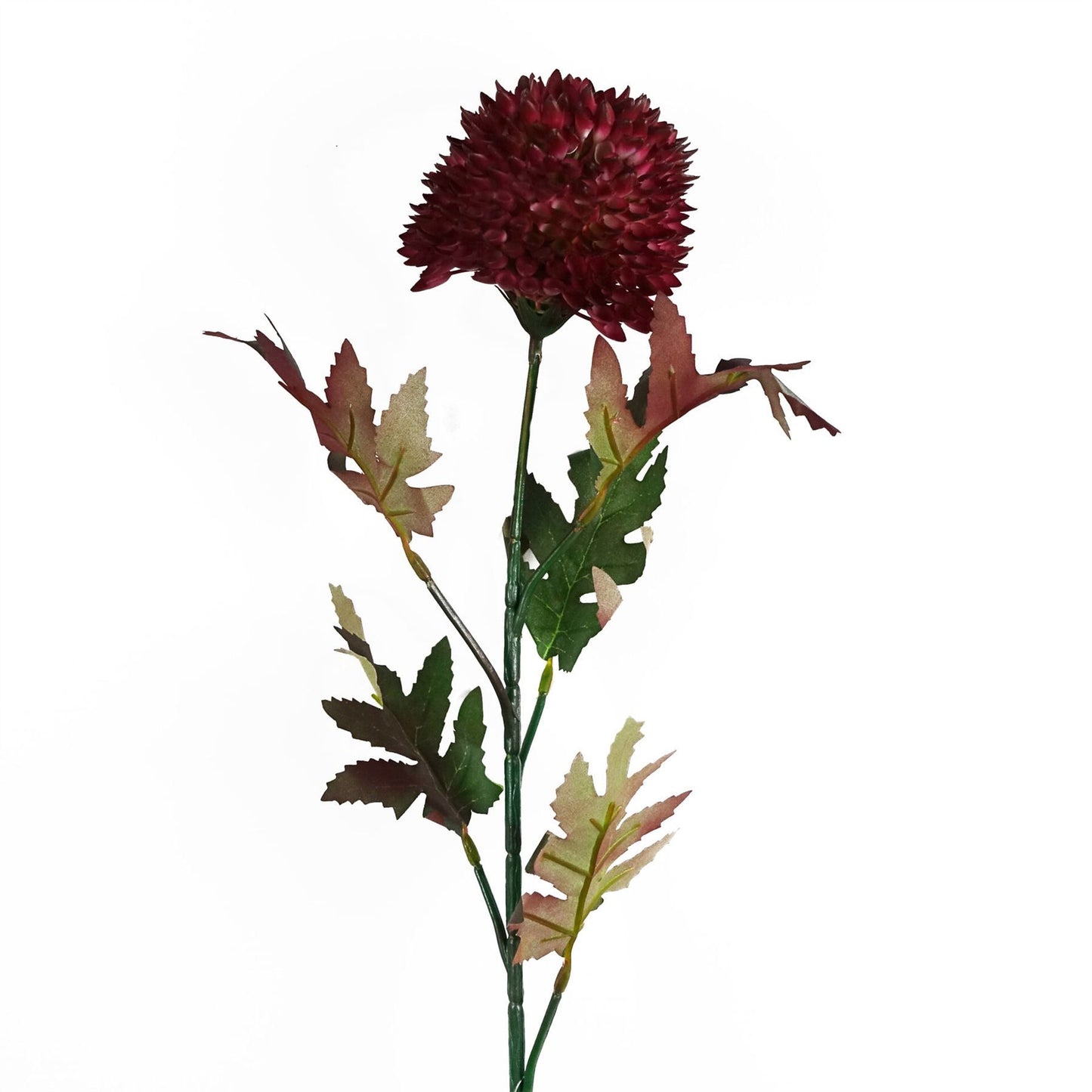 70cm Medium Artificial Pink Ball Dahlia Flower – Faux Dahlia Stem