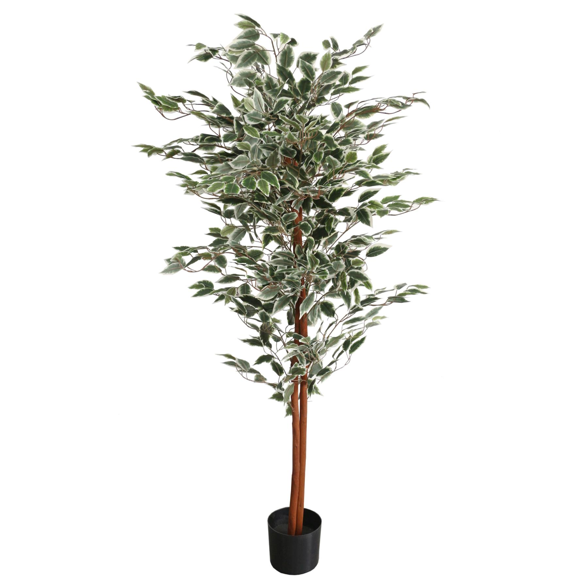 160cm Large Artificial Ficus Tree – Realistic Indoor Tree with Variegated Leaves