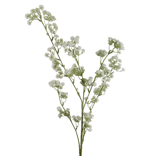 85cm Medium Faux White Gypsophila Stem – Artificial Baby’s Breath