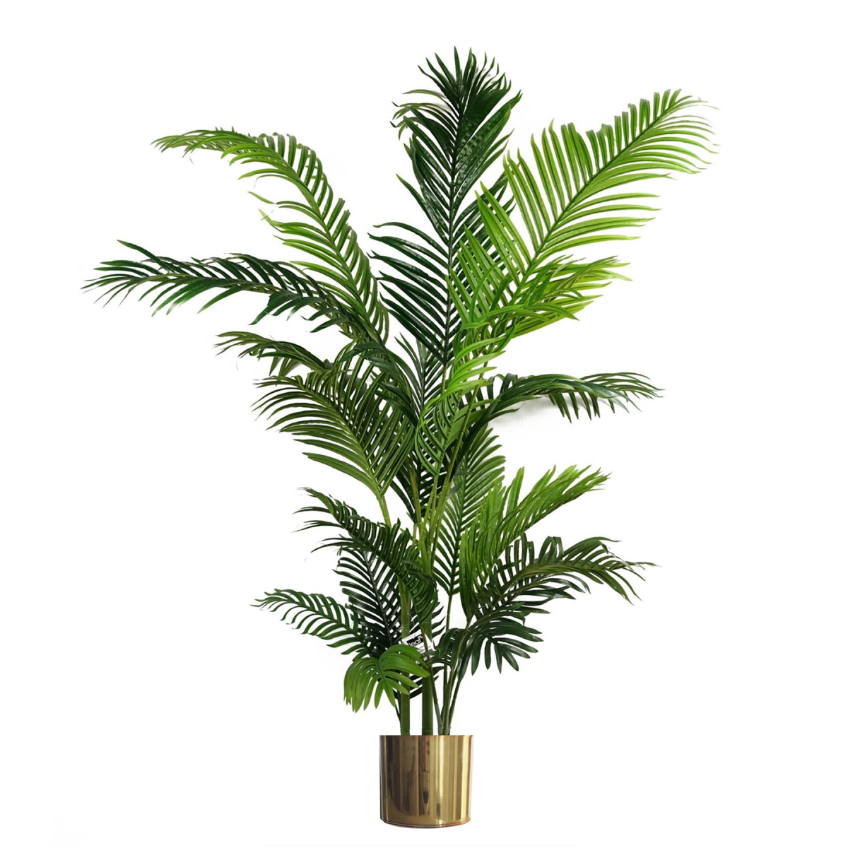 180cm Large Artificial Palm Tree – Realistic Indoor Tropical Palm with Gold Planter