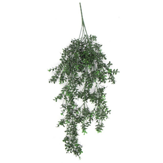 78cm Medium Hanging Artificial Small Leaf Plant – UV & Fire Resistant Trailing Greenery