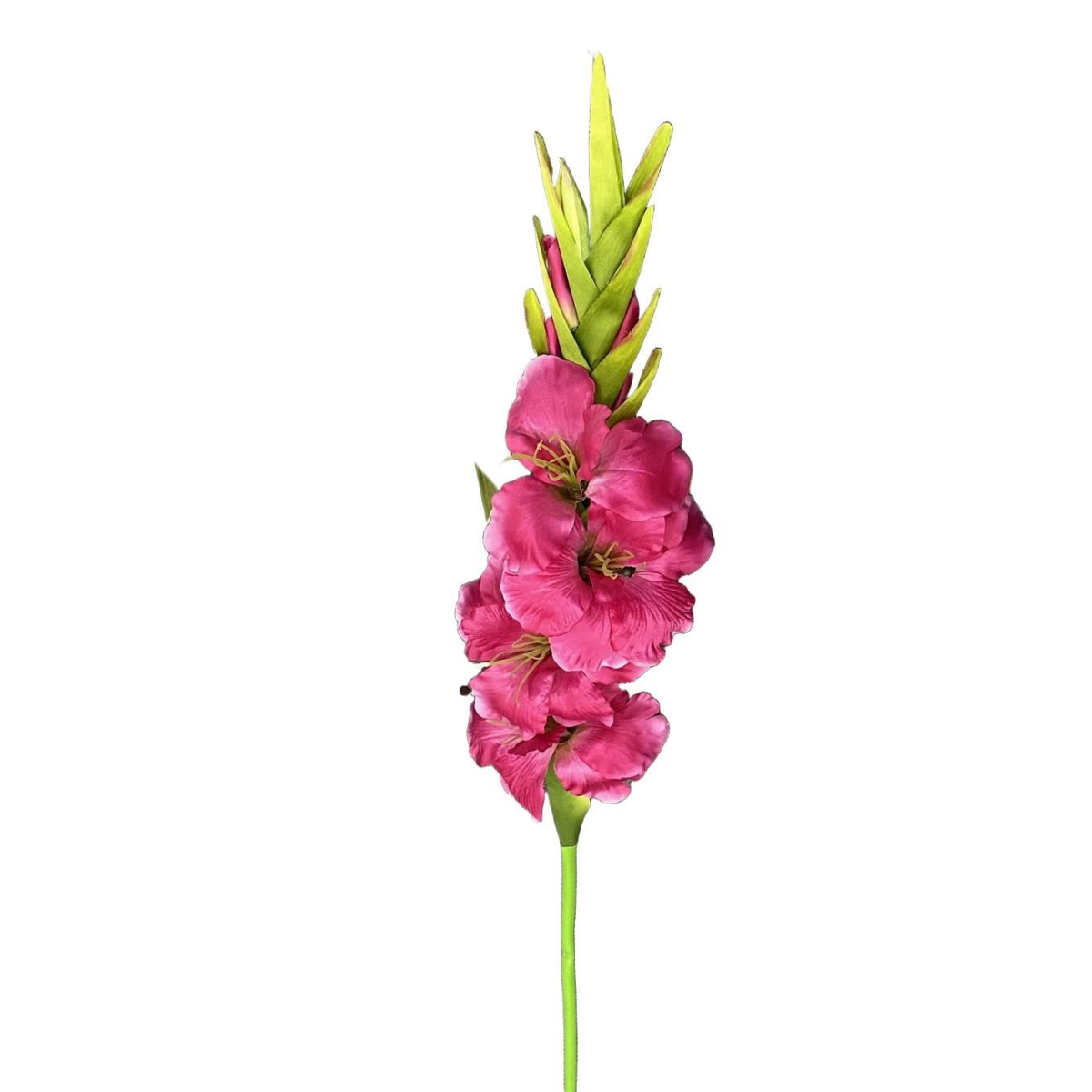 6 x 115cm Large Artificial Pink Gladioli Stems - Long Stem Flowers