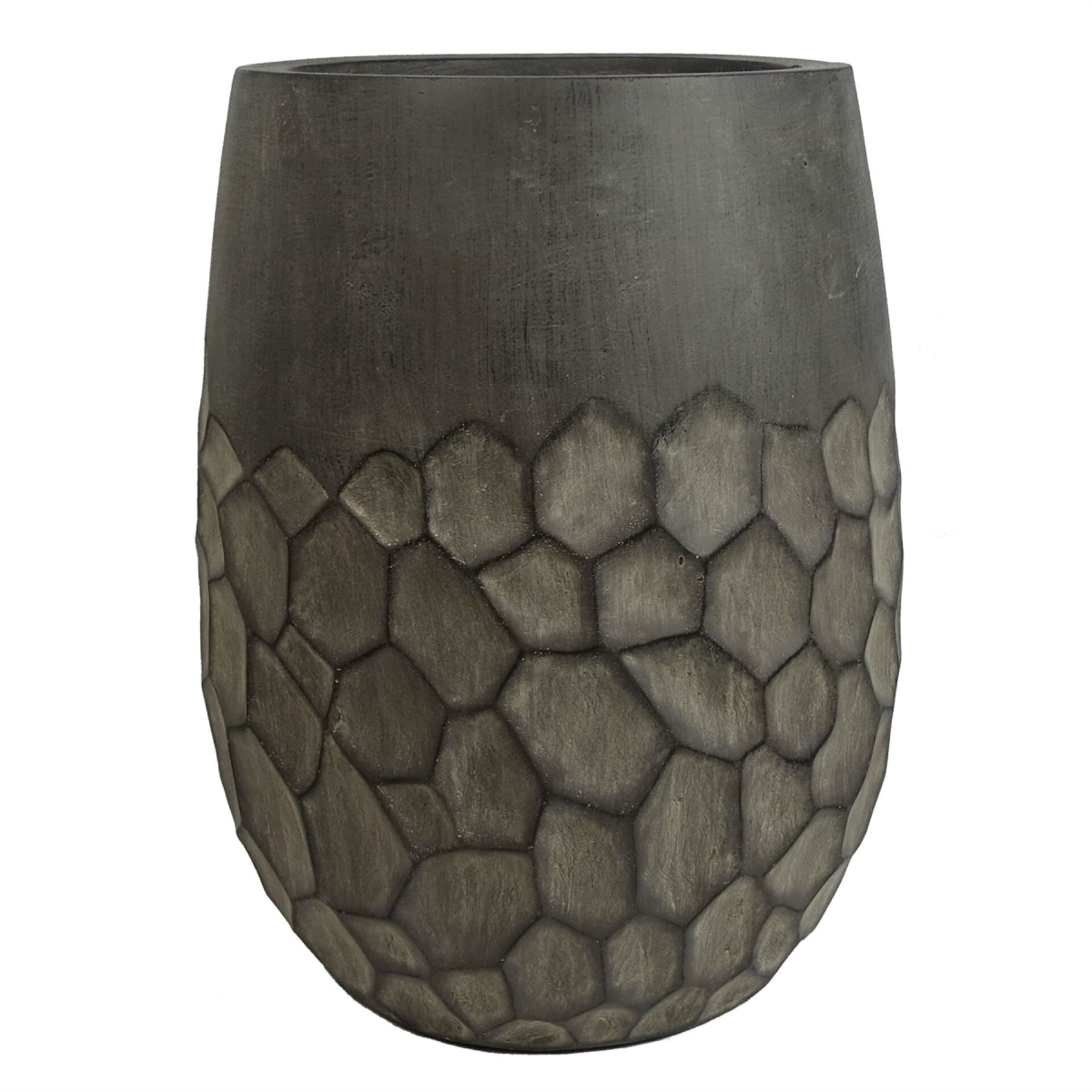 38cm x 27cm Large Honeycomb Composite Planter – Rustic Stone Effect Plant Pot