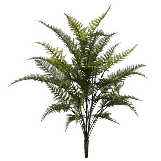 78cm Medium Artificial Fern Foliage Branch – Fire Retardant Faux Fern Stem