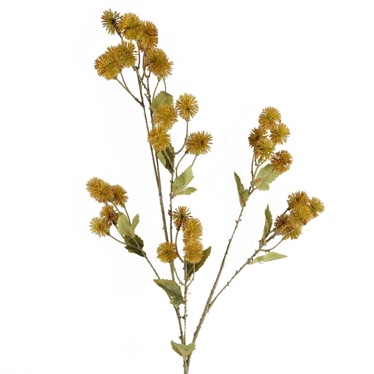 85cm Medium Artificial Yellow Craspedia Flower – Realistic Faux Stem