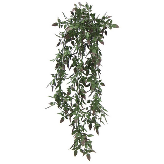 76cm Medium Hanging Artificial Angel Fern – UV & Fire Resistant Faux Plant